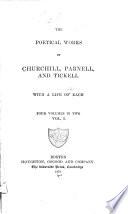 The Poetical Works of Churchill, Parnell, and Tickell