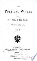The Poetical Works of Thomas Moore