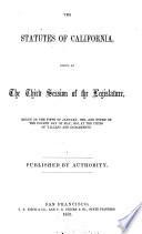 The Statutes of California