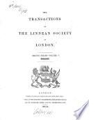 The Transactions of the Linnean Society of London