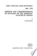 The Vatican and Hungary, 1846-1878