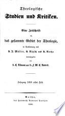 Theologische Studien und Kritiken