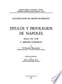 Títulos y privilegios de Nápoles (siglos XVI-XVIII).: Mercedes economicas