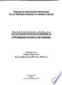 Trabajos de investigación presentados en las ... Jornadas de Finanzas Públicas