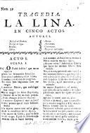 Tragedia. La Lina. En cinco actos [and in verse].