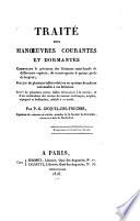 Traité des manoeuvres courantes et dormantes