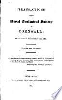Transactions of the Royal Geological Society of Cornwall