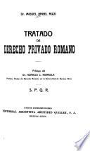 Tratado de derecho privado romano