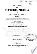 Tratado de materia médica ó de la acción pura de los medicamentos homeopáticos
