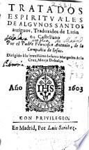 Tratados espirituales de algunos santos antiguos