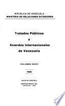 Tratados públicos y acuerdos internacionales de Venezuela