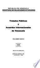Tratados públicos y acuerdos internacionales de Venezuela