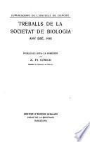 Treballs de la Societat de biología