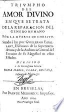Triumpho del Amor divino, en que se trata de la reparacion del genero humano