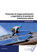 UF0151 - Prevención de riesgos profesionales y seguridad en el montaje de instalaciones solares