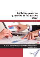 UF0337 - Análisis de productos y servicios de financiación