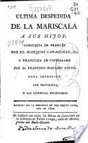 Ultima despedida de la mariscala a sus hijos