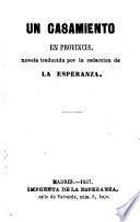 Un casamiento en provincia