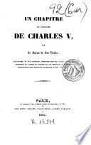 Un Chapitre de l'histoire de Charles V