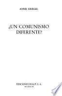 Un comunismo diferente?