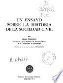 Un ensayo sobre la historia de la sociedad civil