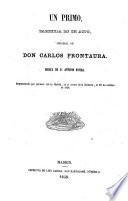 Un primo, zarzuela en un acto. Musica de Antonio Rovira