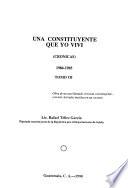 Una constituyente que yo viví