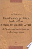 Una denuncia profética desde el Perú a mediados del siglo XVIII
