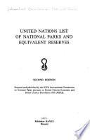 United Nations List of National Parks and Equivalent Reserves