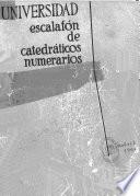 Universidad. Escalafón de catedráticos numerarios. 1964