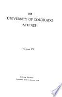 University of Colorado Studies