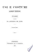 Usi abruzzesi ...