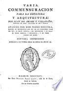 Varia commensuración para la escultura y arquitectura