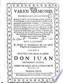 Varios sermones predicados a diversos assumptos