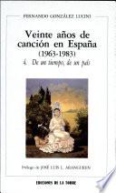 Veinte años de canción en España, 1963-1983
