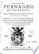 Versos de Fernando de Herrera