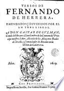 Versos de Fernando de Herrera