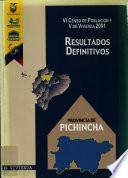 VI censo de población y V de vivienda, 2001: Provincia de Pichincha