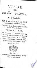 Viage de España, Francia, é Italia