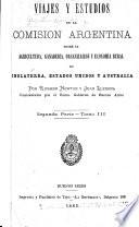 Viajes y estudios de la Comisión Argentina sobre la Agricultura, Ganadería, Organización y Economía Rural en Inglaterra, Estados-Unidos y Australia