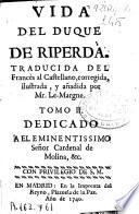 Vida del duque de Riperda
