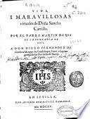 Vida i maravillosas virtudes de Doña Sancha Carrillo ...