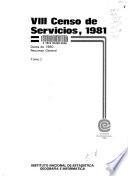 VIII censo de servicios, 1981