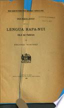 Vocabulario de la lengua rapanui, isla de Pascua