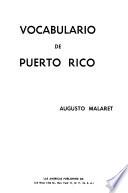 Vocabulario de Puerto Rico