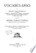Vocabulario de refranes y frases proverbiales y otras fórmulas comunes de la lengua castellana