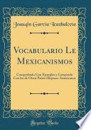 Vocabulario Le Mexicanismos