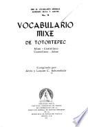 Vocabulario mixe de Totontepec