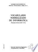 Vocabulario normalizado de informática