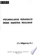 Vocabulario teológico desde nuestra realidad
